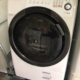 シャープ製のドラム式洗濯機