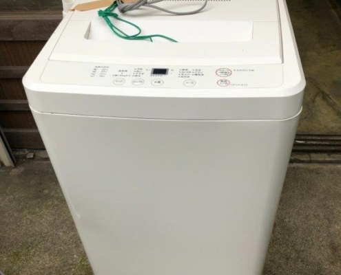 洗濯機（無印良品）を回収・処分