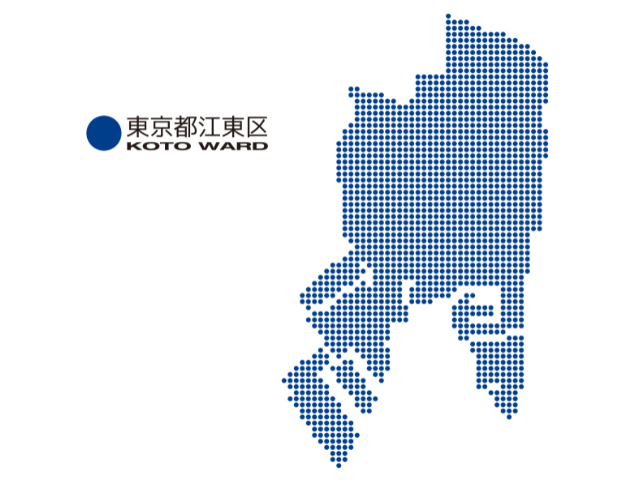 東京都江東区の地図