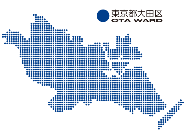 東京都大田区の地図