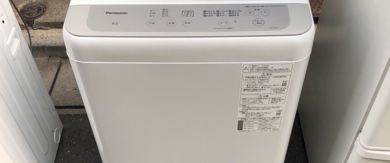 パナソニック全自動洗濯機 NA-F6B1|6kg容量・コンパクトサイズの縦型モデル 正面外観