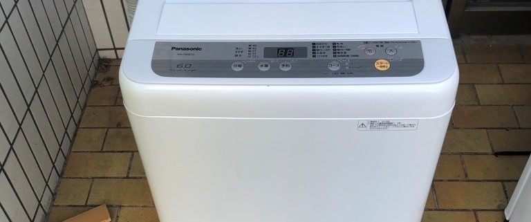 東京都三鷹市で回収したパナソニック全自動洗濯機NA-F60B12｜6kg容量で単身者に人気の洗濯機
