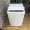 パナソニック 全自動洗濯機 NA-F50B12 5.0kg 正面外観 回収前の状態