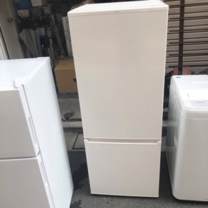 東京都練馬区北町の賃貸アパートで回収したAQUA製ノンフロン冷凍冷蔵庫AQR-20M（201L・2022年製）の外観