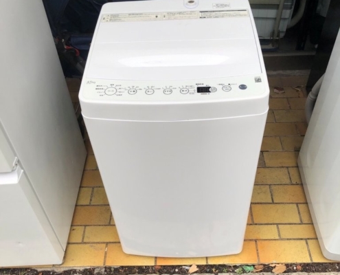 東京都台東区上野桜木の賃貸マンションで回収したハイアール製縦型洗濯機BW-45A（洗濯容量4.5kg・2020年製）の外観