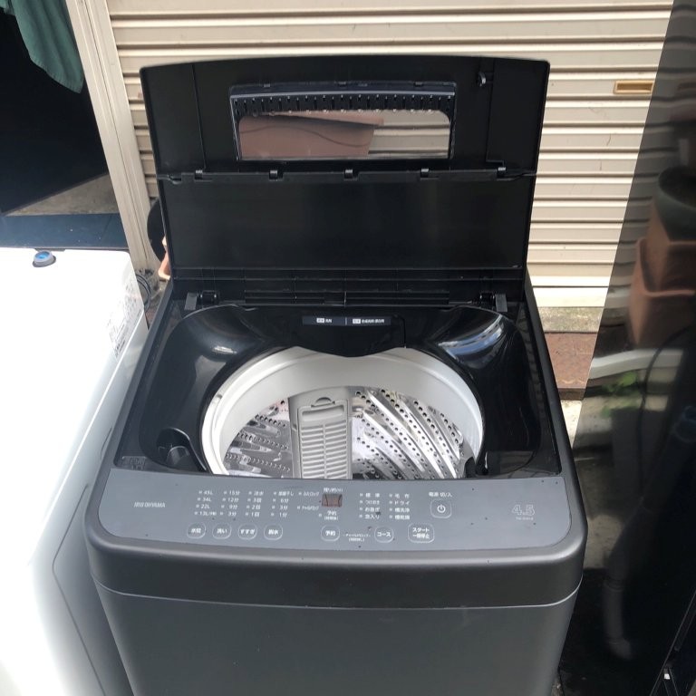 東京都西東京市】アイリスオーヤマ 縦型洗濯機 TNI-45A1-B（4.5kg