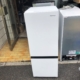 東京都狛江市和泉本町で回収したHisense 2ドア冷凍冷蔵庫 HR-D16F(162L・2023年製)の正面外観