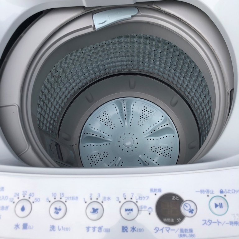 Haier JW-C60FKの洗濯槽内部の状態(縦型洗濯槽)