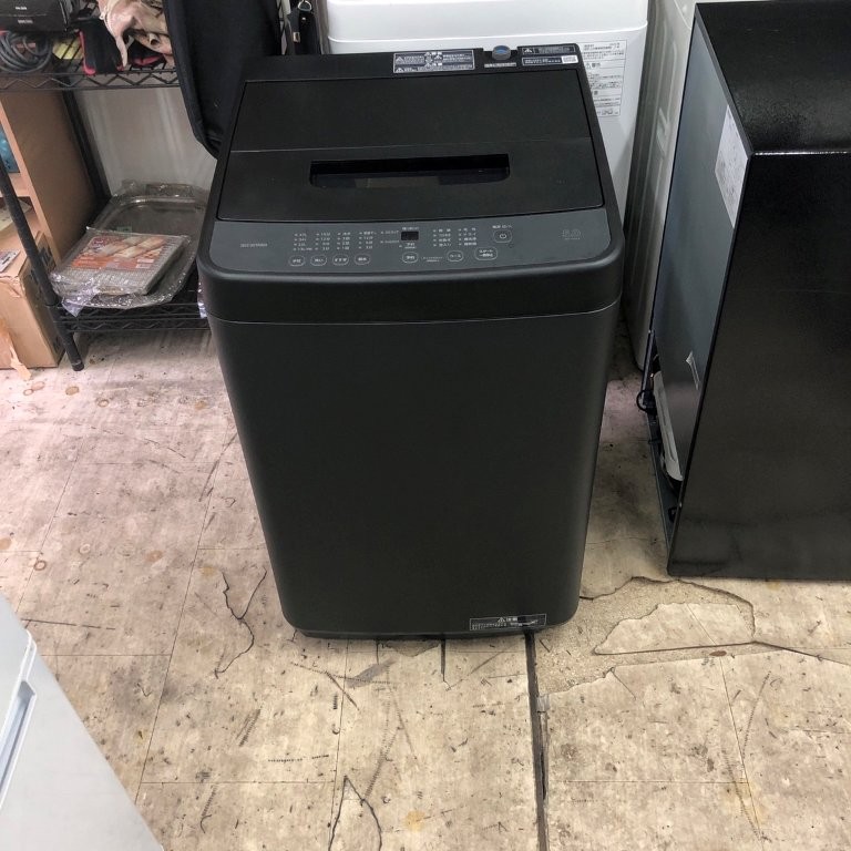 アイリスオーヤマ IAW-T504-B ブラックカラー前面外観(千葉県鎌ケ谷市西佐津間)