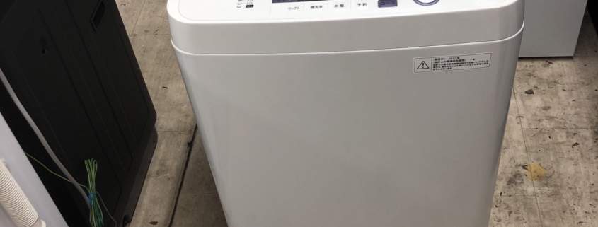 埼玉県吉川市関 洗濯機回収 SHARP ES-GE5A-V 5.5kg 2017年製 正面外観