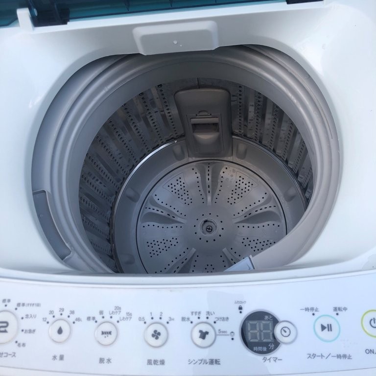 東京都中野区大和町 Haier JW-C55A 5.5kg 2018年製 洗濯槽内部状態