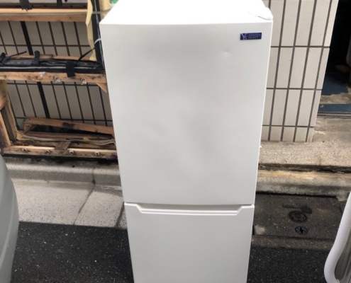 千葉県松戸市上矢切 冷蔵庫回収 YAMADA YRZ-C12G2 117L 2019年製 正面外観
