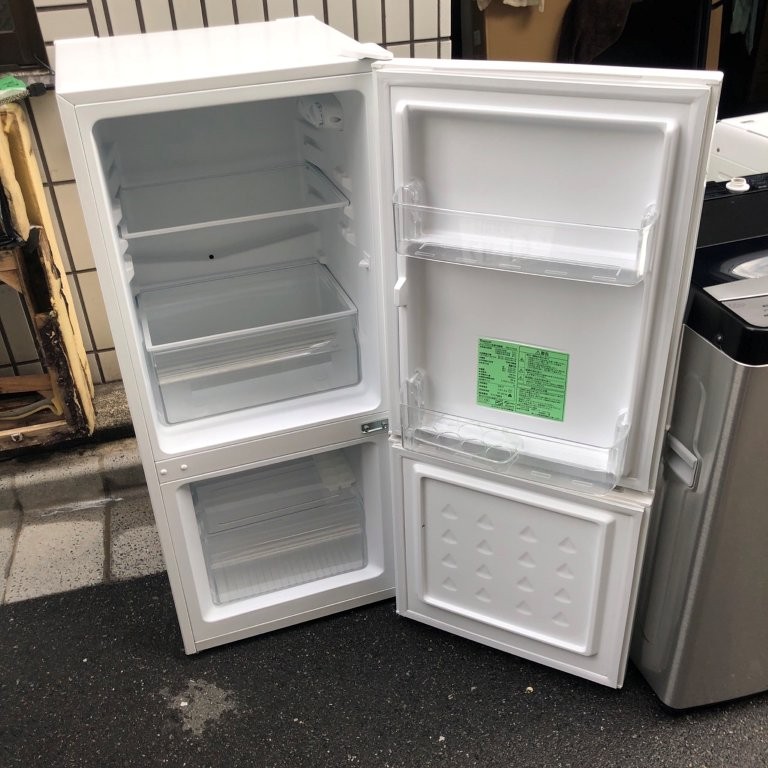千葉県松戸市上矢切 冷蔵庫回収 YAMADA YRZ-C12G2 ドア開放状態