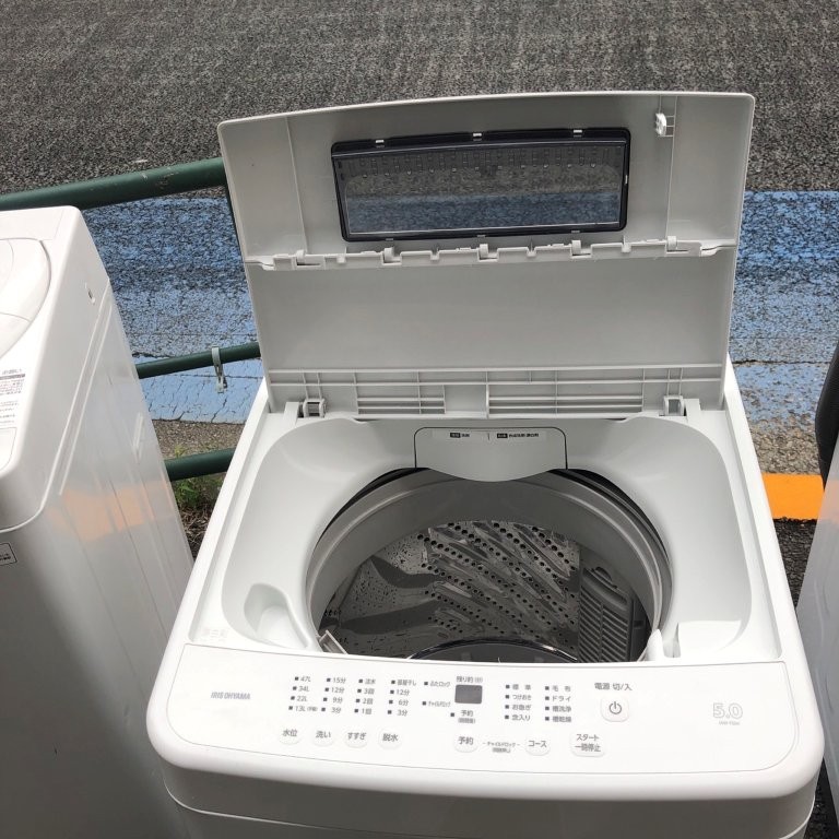 新宿区若葉 IAW-T504 上蓋開放状態 東京都新宿区若葉 洗濯機回収 IRIS OHYAMA IAW-T504 上蓋開放状態