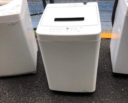 東京都新宿区若葉 洗濯機回収 IRIS OHYAMA IAW-T504 斜め角度外観
