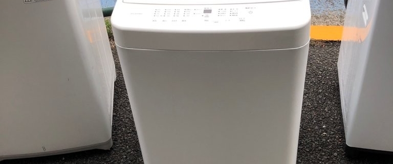 東京都新宿区若葉 洗濯機回収 IRIS OHYAMA IAW-T504 斜め角度外観